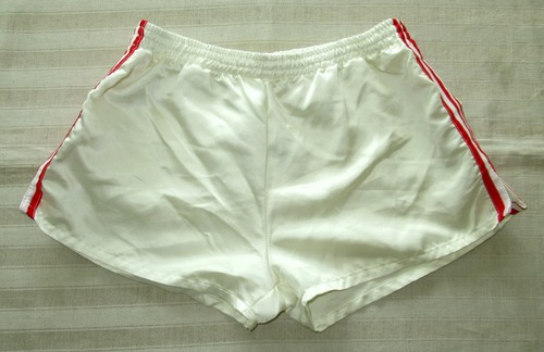 Weisse sporthose glanzshorts - -,