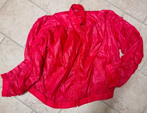 Nylonjacke rot glanznylon - nylonjacke,