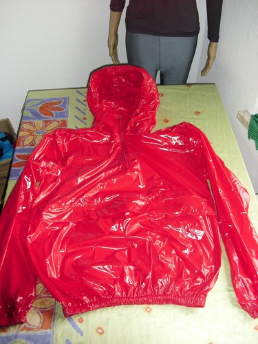 Glanz nylon regenjacke - nylon,