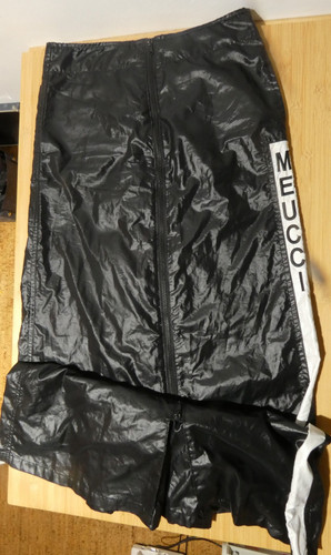 Shiny nylon skirt pants - shiny,